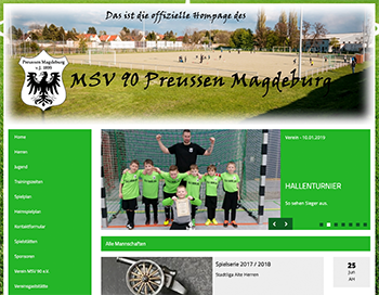 Homepage MSV 90 Preussen Magdeburg