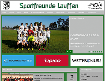 Homepage Sportfreunde Lauffen