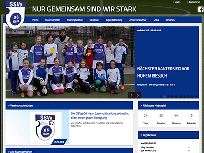 Homepage SSVg 06 Haan