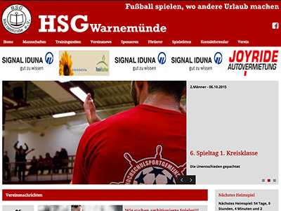 Homepage HSG Warnemünde Fussball